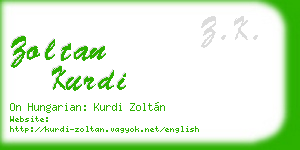 zoltan kurdi business card